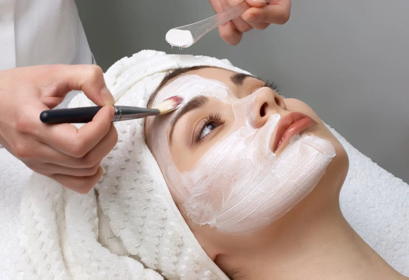 Facial treatment at beauty salon in Aldgate East
