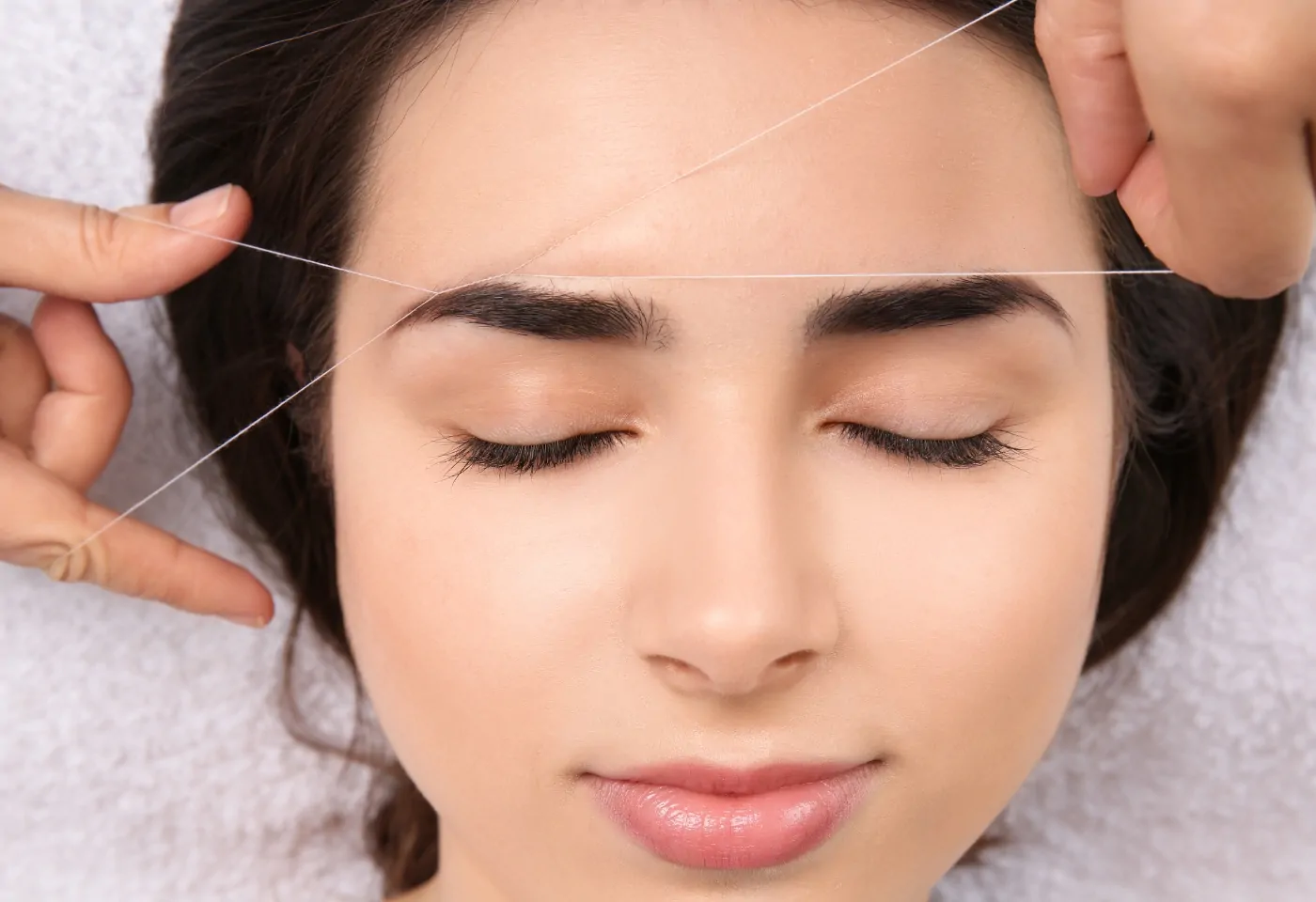 Eyebrow threading at a ladies-only salon near me